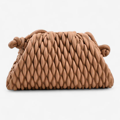 Sophia – Sateng Clutch veske med Romslig Interiør