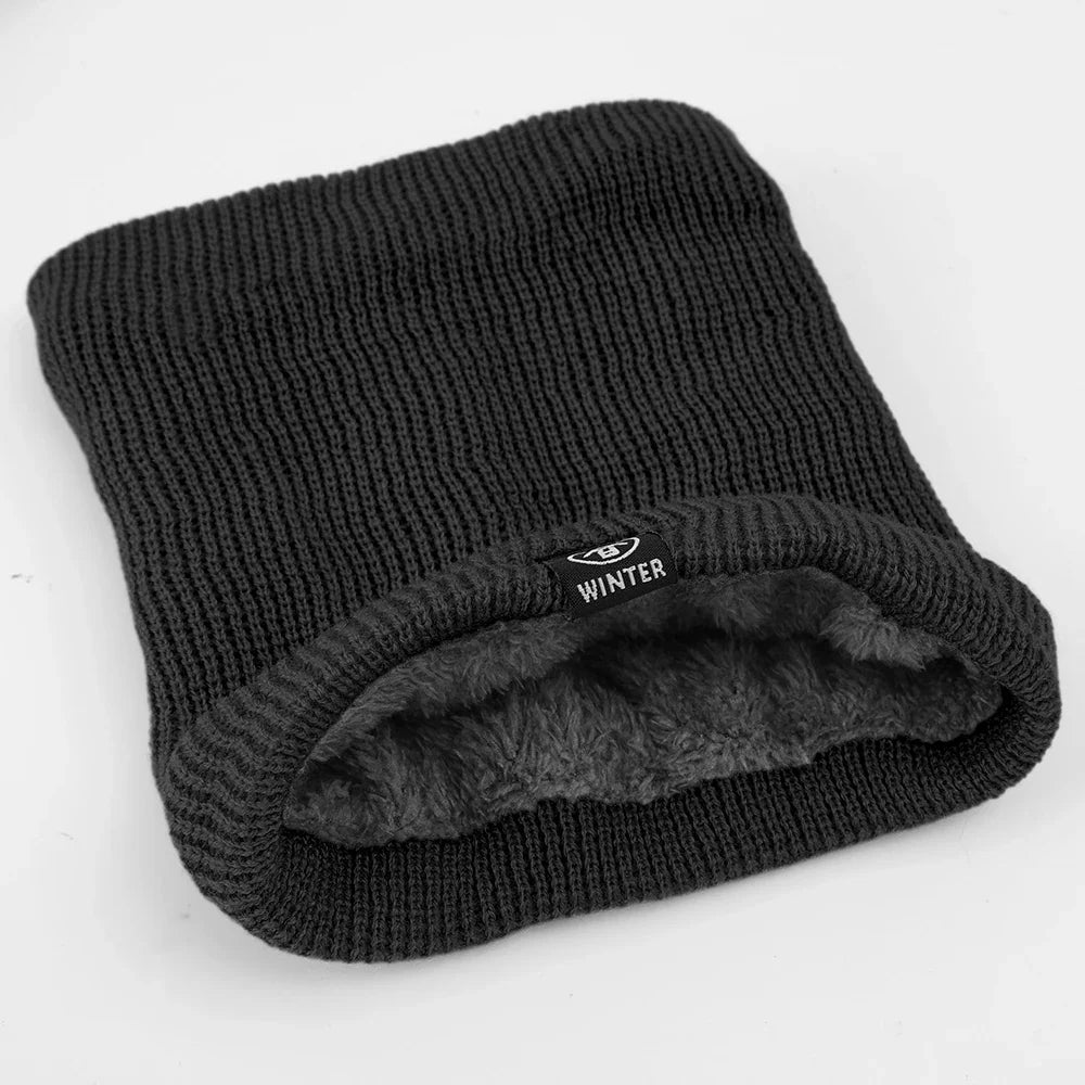ChillGuard - Kasjmirstrikket skjerfmaske og halsvarmer