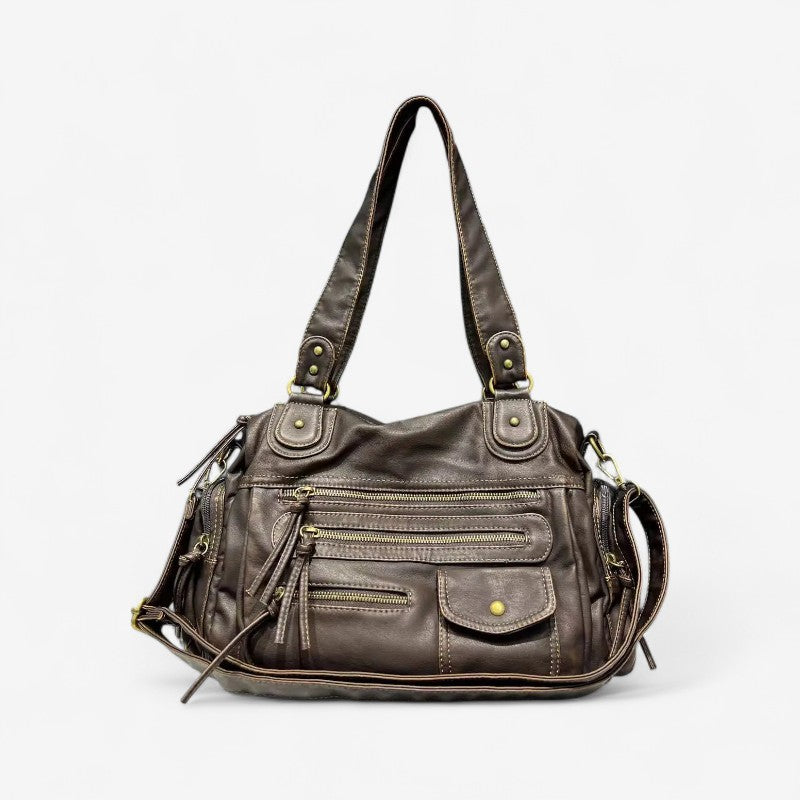 Chloe – Håndveske med justerbare stropper og flere glidelåslommer