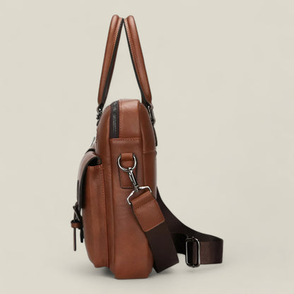 Cillian - Elegant Mønstret Forretningsveske med Justerbar Stropp-5