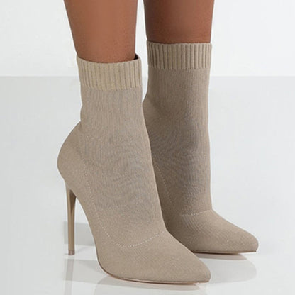 Lily - Trendy ankelstøvletter med høy hæl og avslappet passform
