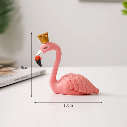 LumiVista - Grasiøs Flamingo Dekorativ Figur med Sofistikert Utseende