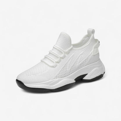 Atlas – Snøresko med Rund Tupp og Mønstret Såle