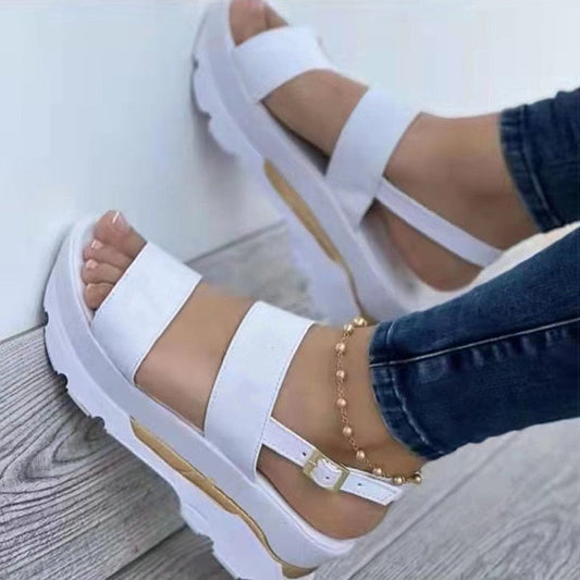 Zoe - Moderne sandaler med justerbare stropper og tykk såle