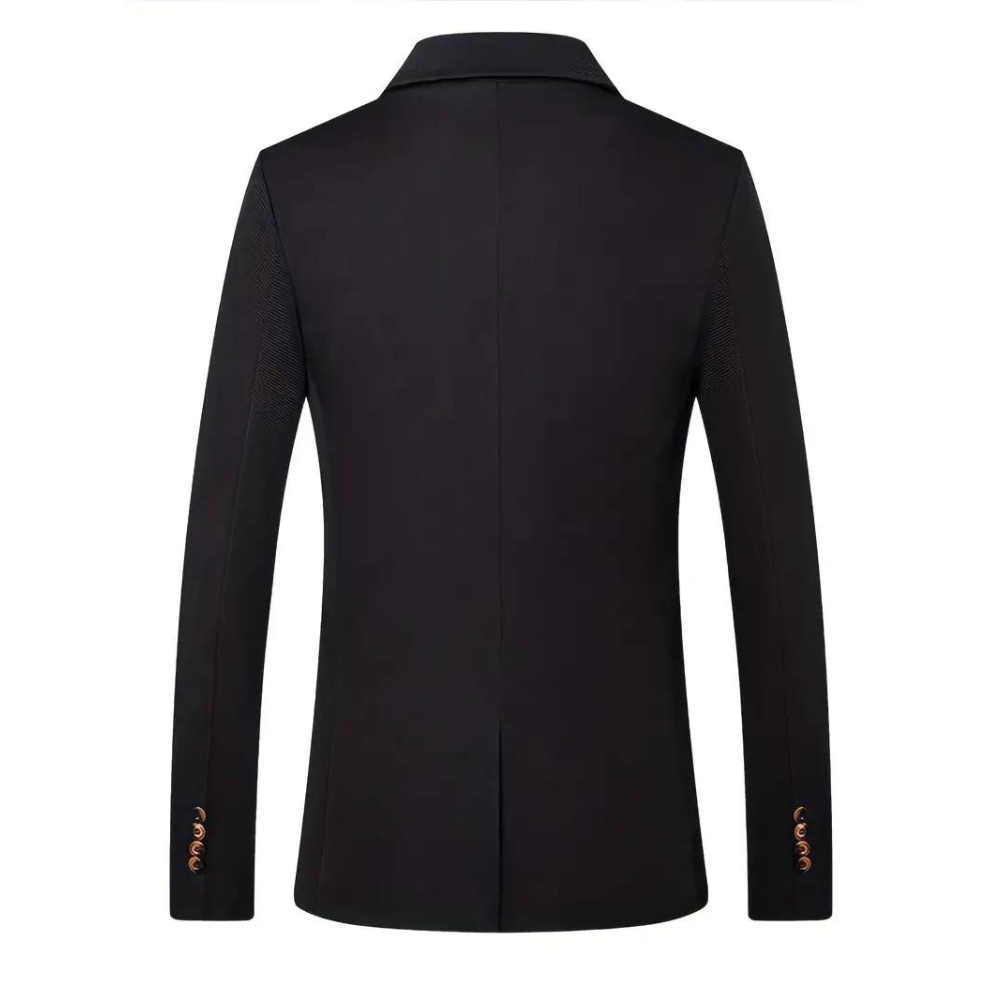 Renzo – Uformell Blazer med én Knapp Og Klassisk Jakkekrage