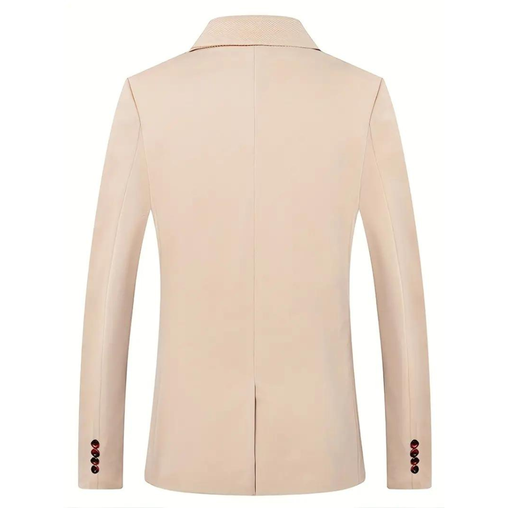 Renzo – Uformell Blazer med én Knapp Og Klassisk Jakkekrage