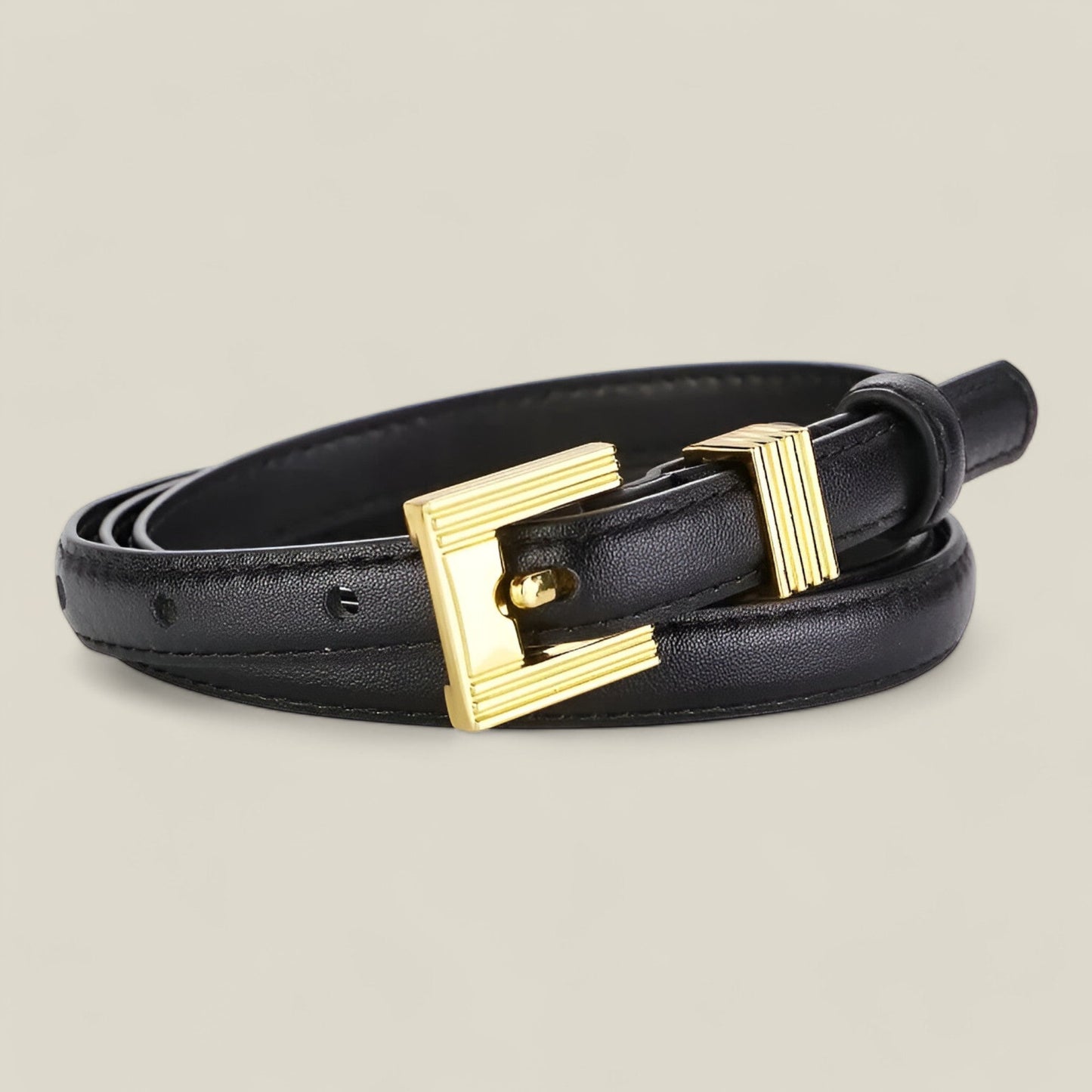 Bella - Elegant Skinnbelte med Tynn Design-1