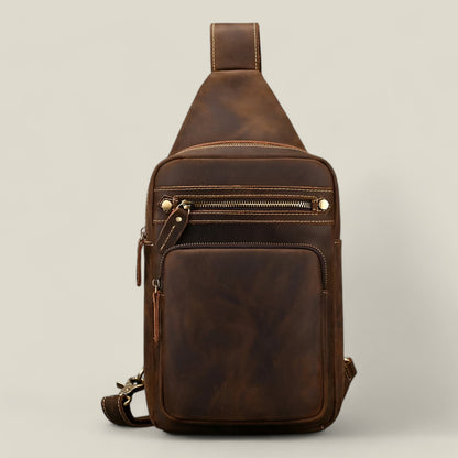 Enzo - Elegant Robust Brystveske med Romslig Kapasitet