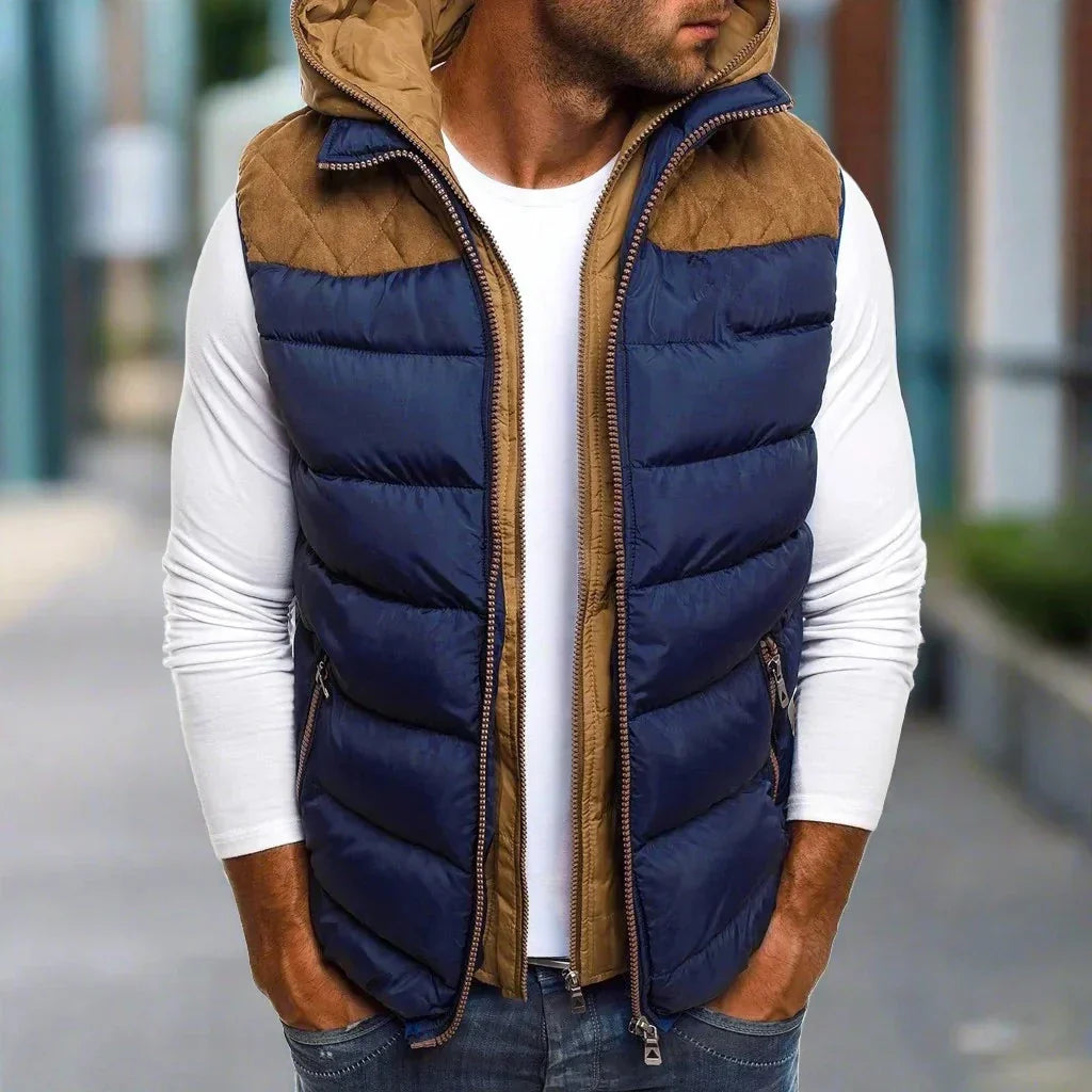 Ryan - Premium hettevest med glidelåslommer for et raffinert utseende