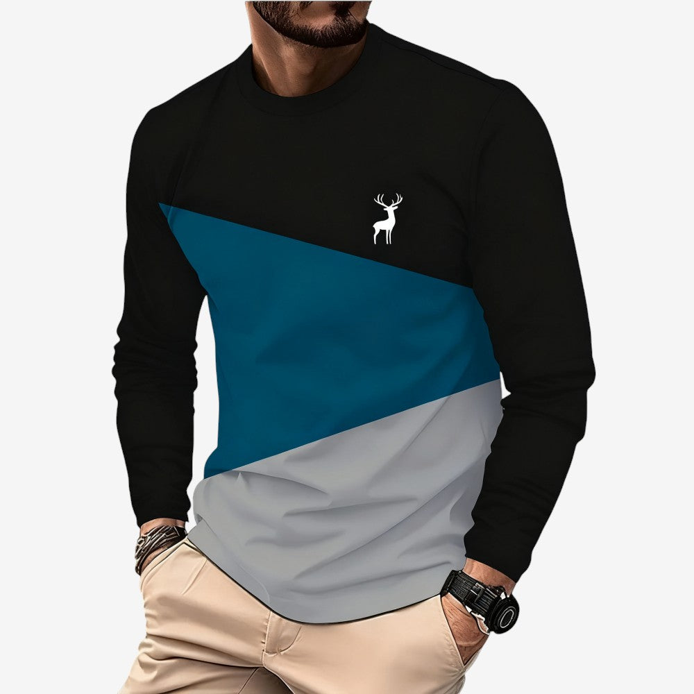 Antoine – Slim Langermet Genser med Rund Hals