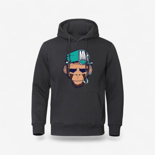 Alex – Hettegenser med Lange Ermer, Frontlommer og Ribbekanter