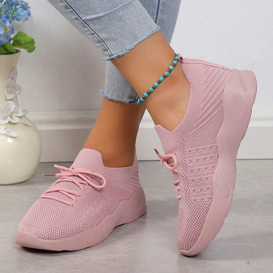 Sophia – Trendy sneakers med snøring og avslappet passform