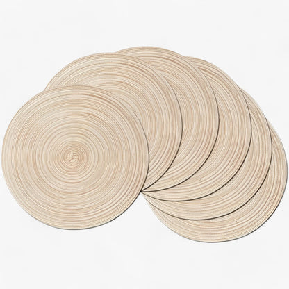 CraftMats - Slitesterke runde flettede borddekkeservietter