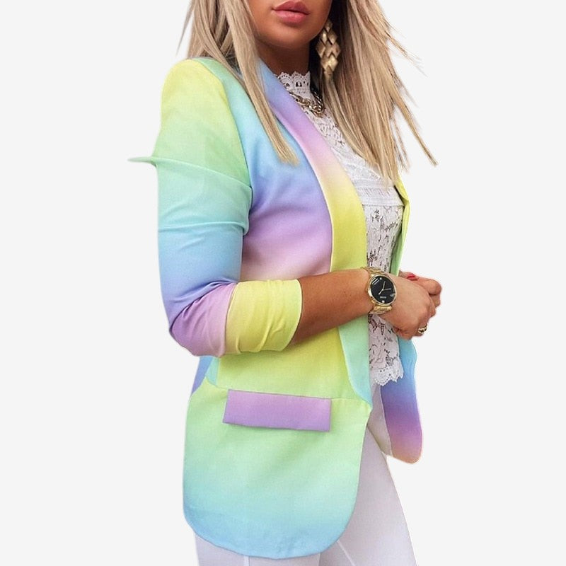 Caroline - Smal blazer med lange ermer og lommer