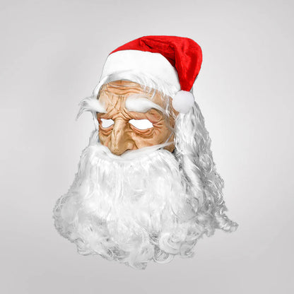 Realistisk Santa Claus maske - Perfekt for å skape et gledelig juleutseende