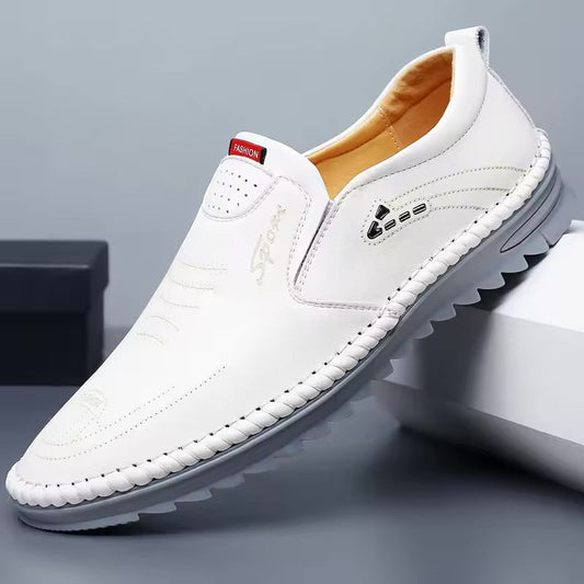 Brian - Slip-on-sko med dekorative sømmer og mønstre