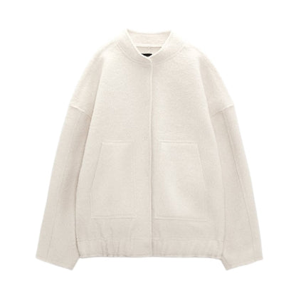 Isabella - Casual oversized kåpe med knappelukking og funksjonelle lommer