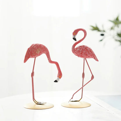 LumiVista - Grasiøs Flamingo Dekorativ Figur med Sofistikert Utseende