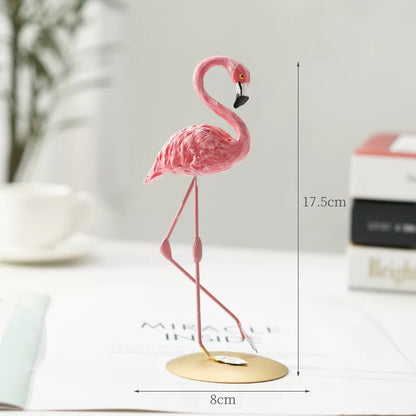 LumiVista - Grasiøs Flamingo Dekorativ Figur med Sofistikert Utseende