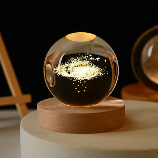 StarGlow - Inngravert globe i solsystemet for magisk hjemmeinnredning