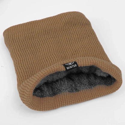 ChillGuard - Kasjmirstrikket skjerfmaske og halsvarmer