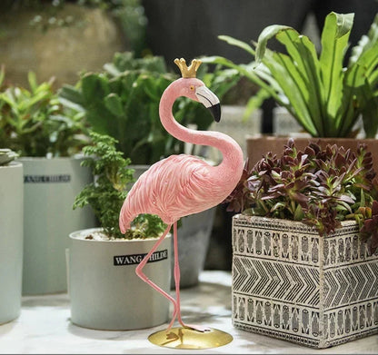 LumiVista - Grasiøs Flamingo Dekorativ Figur med Sofistikert Utseende