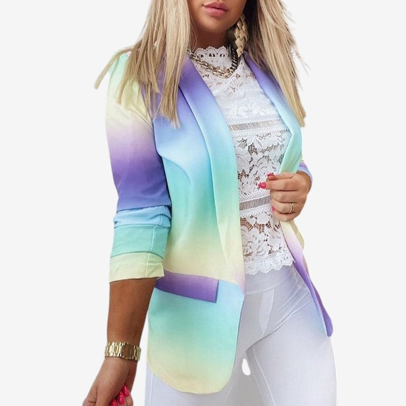 Caroline - Smal blazer med lange ermer og lommer