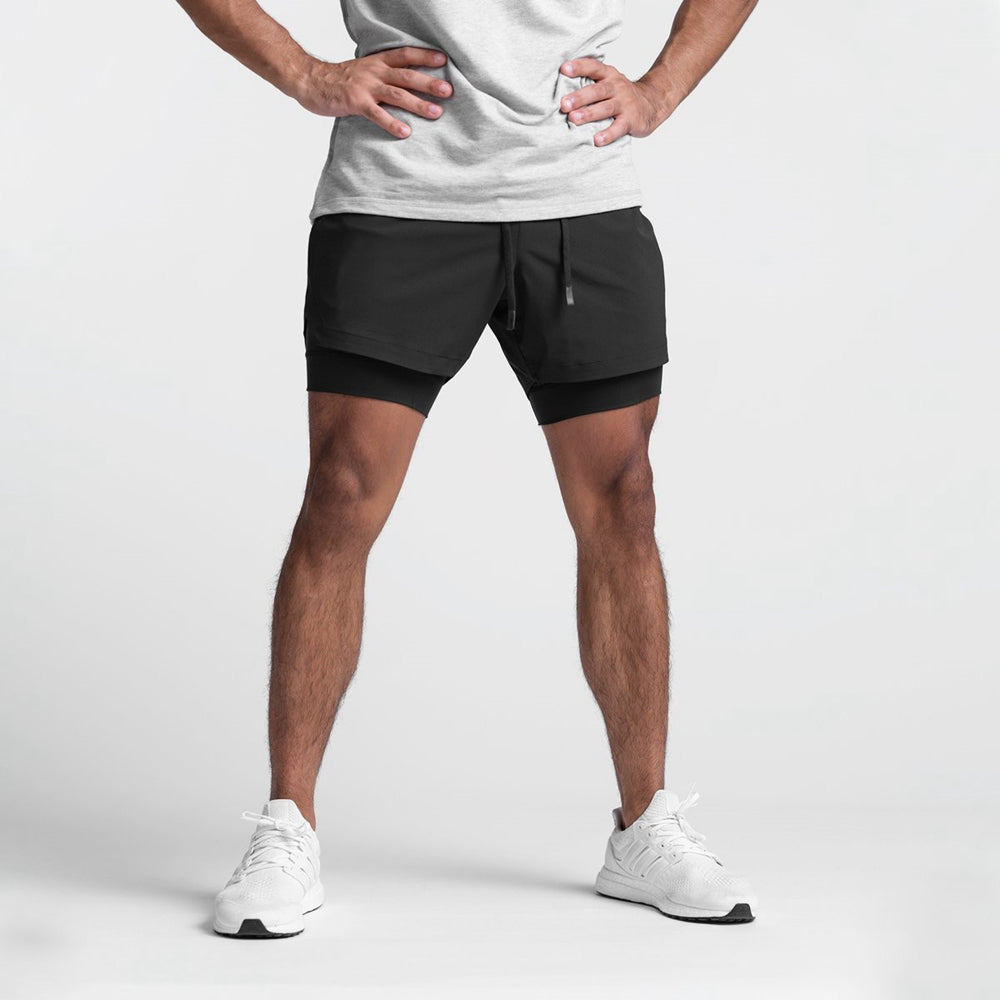 Kaelix - Dobbeltlags Løpeshorts Med Pustende Design