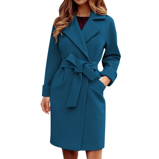Melissa - Klassisk trenchcoat med midjebelte og sidelommer
