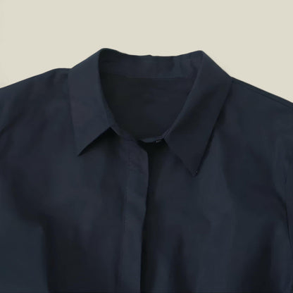 Aria - Kombinasjon av knappskjorte og bukser med vide ben