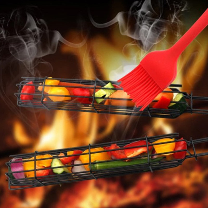 GrillEdge – Premium Grillkurvsett med sikre håndtak