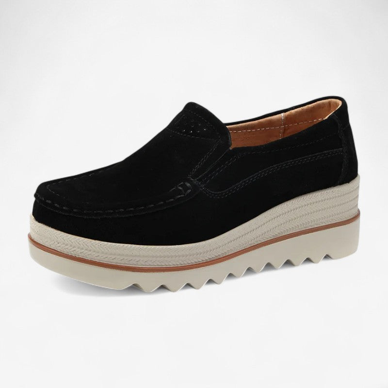 Mona – Kilesåleloafers med rund tå