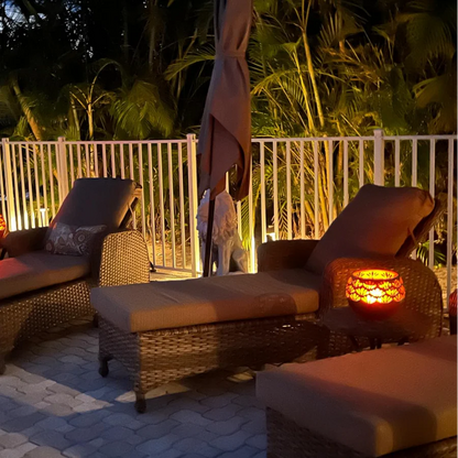 SolarBloom - Solcelledrevet blomsterlampe for fortryllende utendørsbelysning