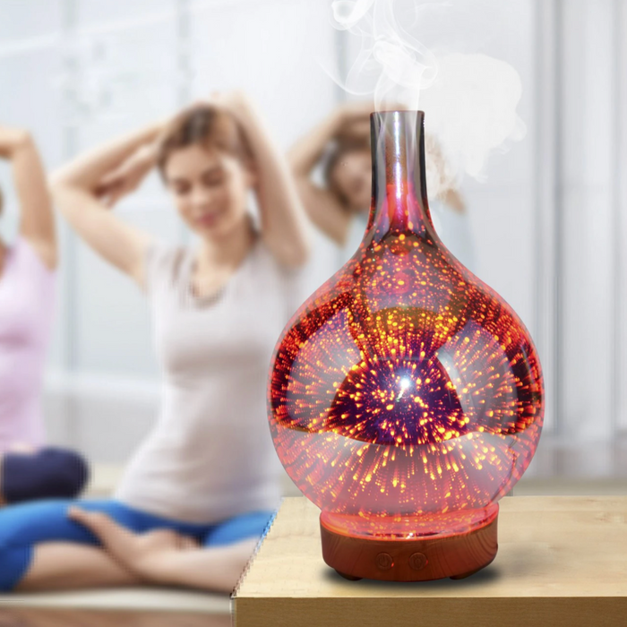 HushAura – Kompakt USB-diffuser med mykt lys og mild aroma