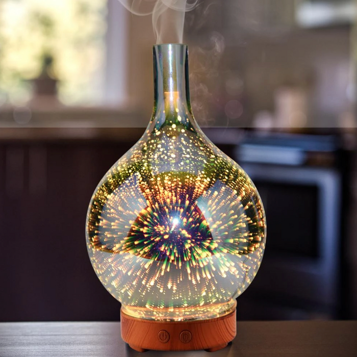 HushAura – Kompakt USB-diffuser med mykt lys og mild aroma