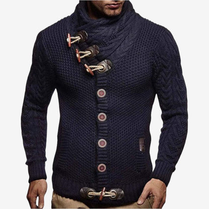 Mark – Langermet Genser med Sidelommer og Knapplukking