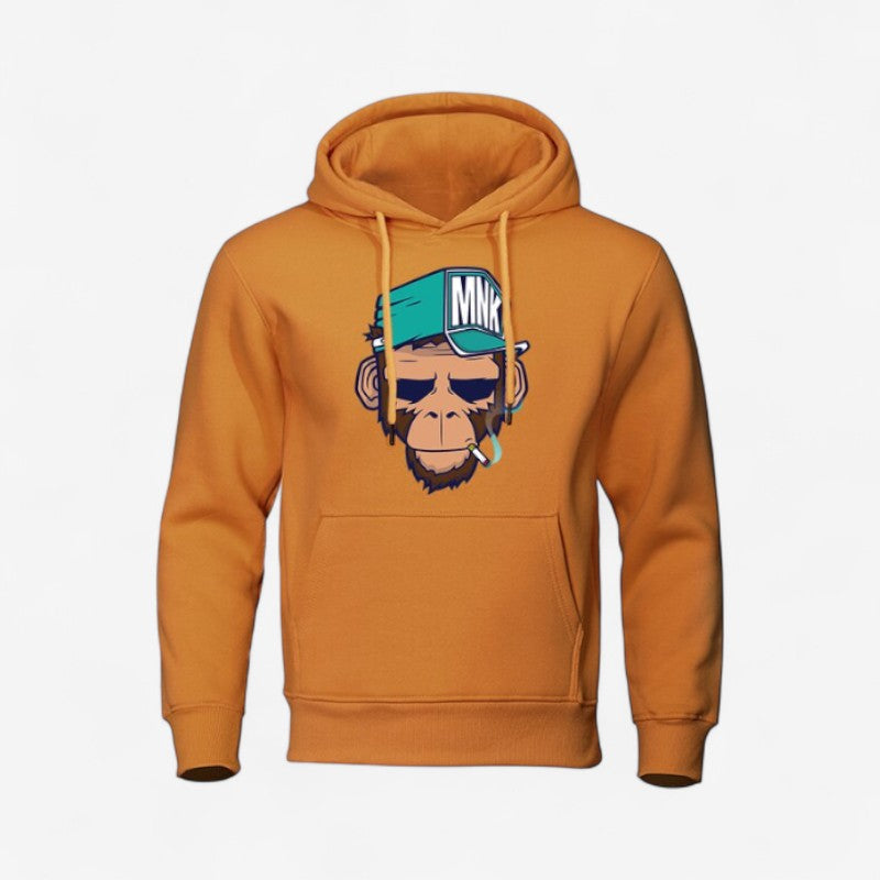 Alex – Hettegenser med Lange Ermer, Frontlommer og Ribbekanter