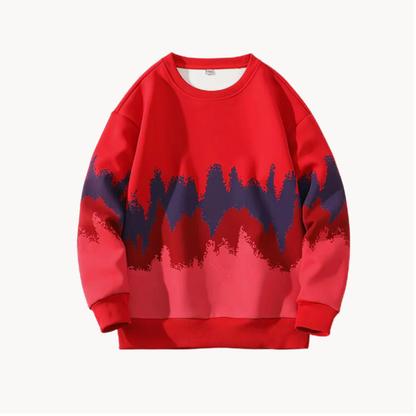 Anton - Uformell, langermet genser med rund hals og løs hals