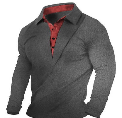 Conrad - Langermet Slim Fit Knappekrage Sweatshirt