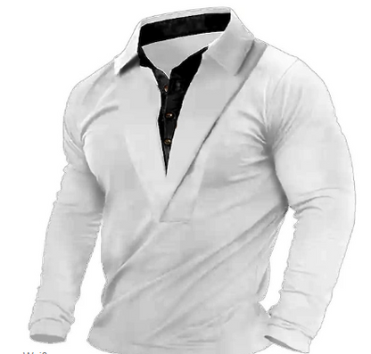 Conrad - Langermet Slim Fit Knappekrage Sweatshirt