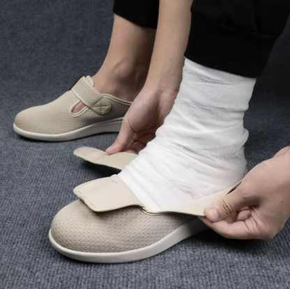 SootheWalk - Ekstra brede gåsko med uttagbare innleggssåler