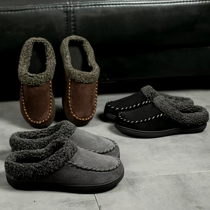 Emma - Koselige tøfler med åpen rygg og glidelås