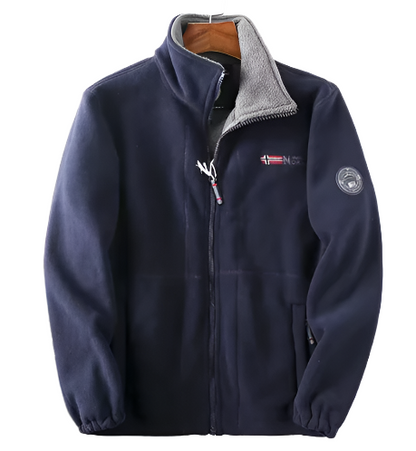 Gabriel - Glidelås jakke med høy krage og funksjonelle lommer