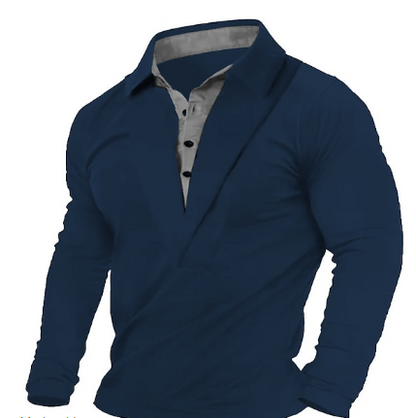 Conrad - Langermet Slim Fit Knappekrage Sweatshirt