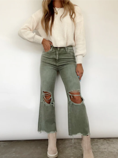Zeydra - Stilige jeans med rifter for en kul og avslappet look