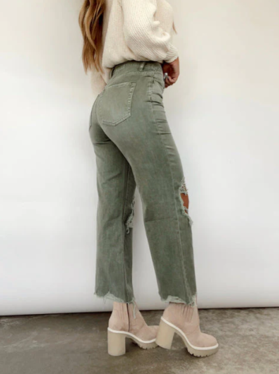 Zeydra - Stilige jeans med rifter for en kul og avslappet look