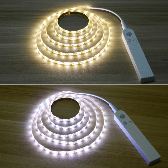 BrightMotion - LED lysstripe med batteribevegelsessensor for øyeblikkelig belysning