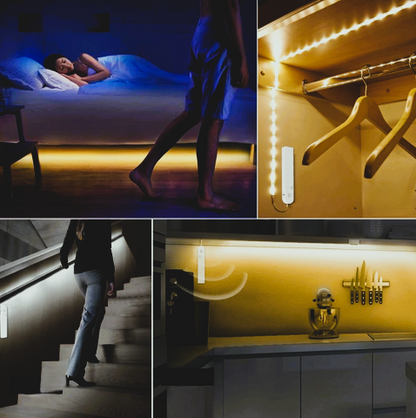 BrightMotion - LED lysstripe med batteribevegelsessensor for øyeblikkelig belysning