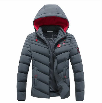 Martin – Vanntett Langermet Jakke Med Hette Og Glidelås