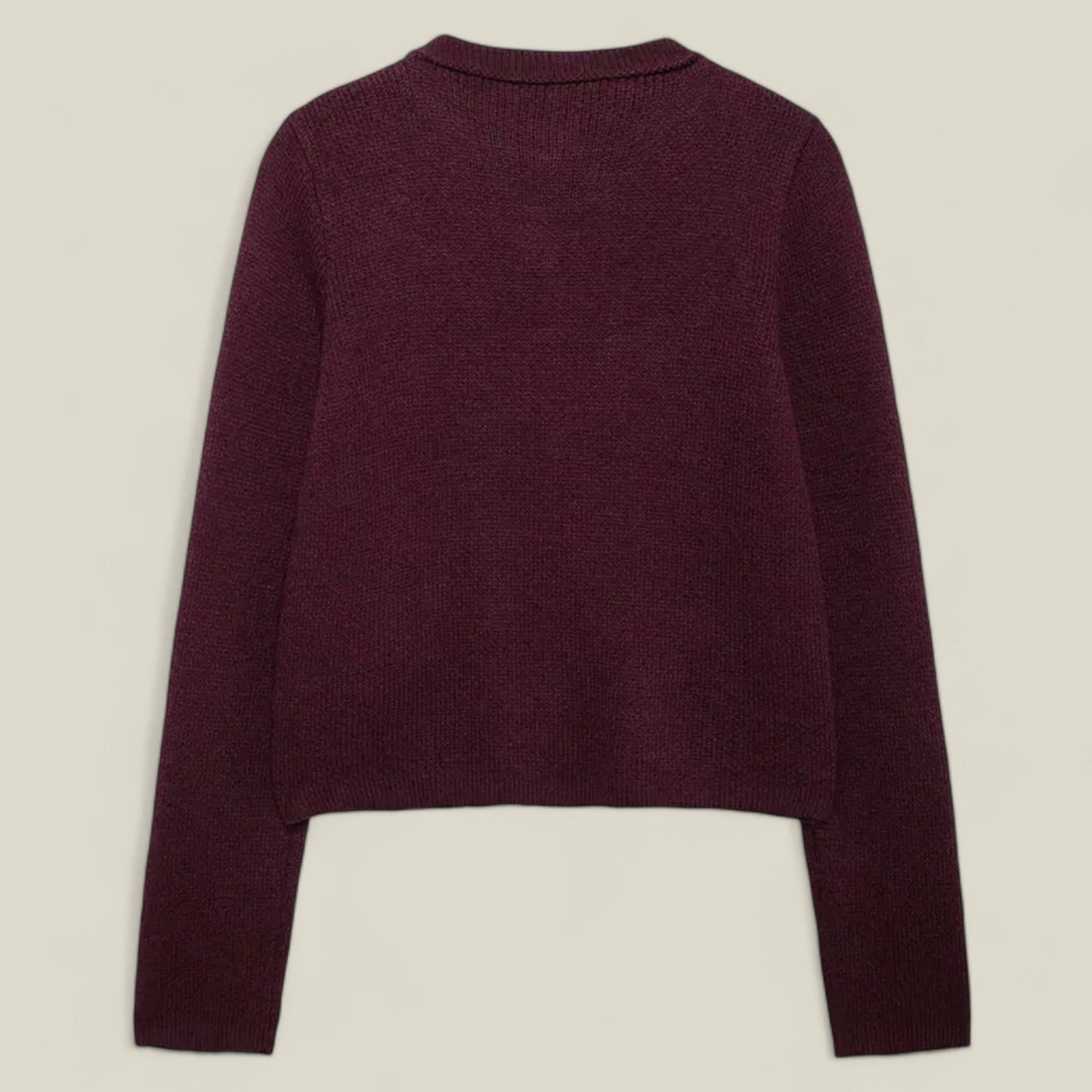 Emma - Vintage cardigan med rund hals, smal passform og sofistikerte knappedetaljer